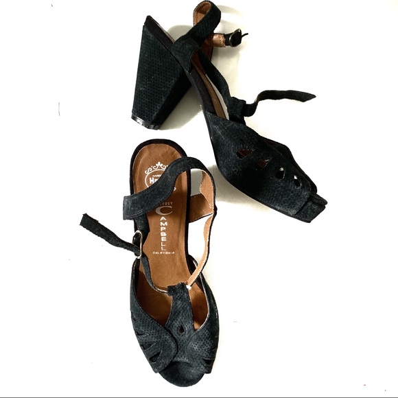 Jeffrey Campbell Shoes - Jeffrey Campbell Havana Last Blue Suede Peep Toe